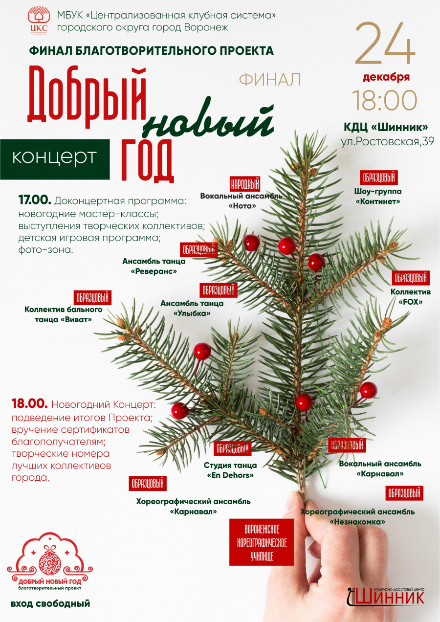 Приглашаем на Новогодний Благотворительный Концерт Приглашаем на Новогодний Благотворительный Концерт